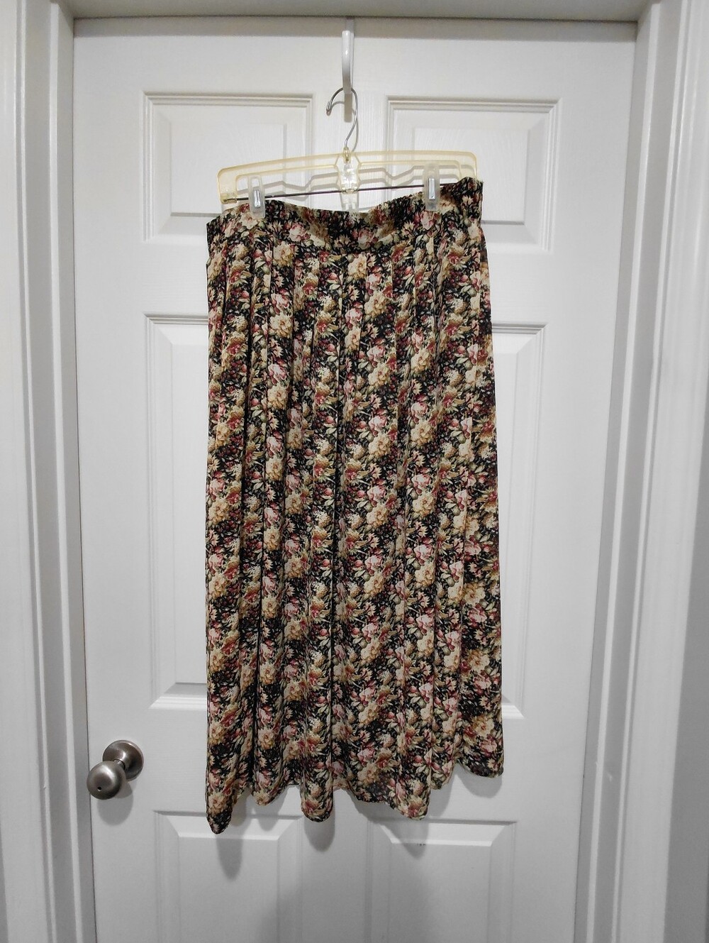 Floral Maxi Skirt in Black Multi - Women's Maxi
